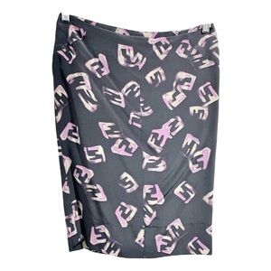 Gray Midi Pencil Skirt for Casual and Work